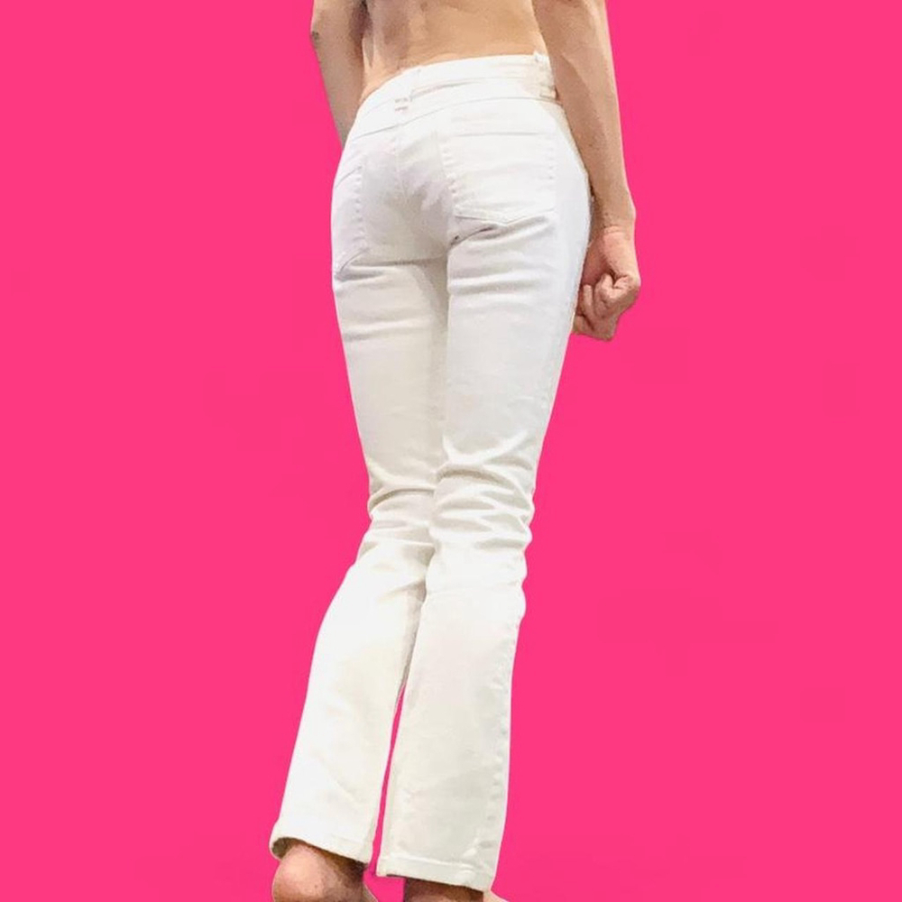Wet Seal Vintage Y2K White Bootcut Jeans Size 1